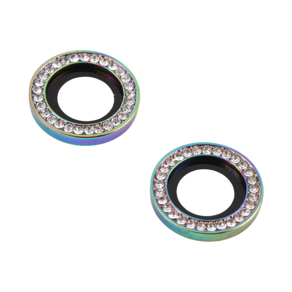 For iPhone 12 12 mini 11 9H Point Drill Camera Lens Protector Circle(Colorful)