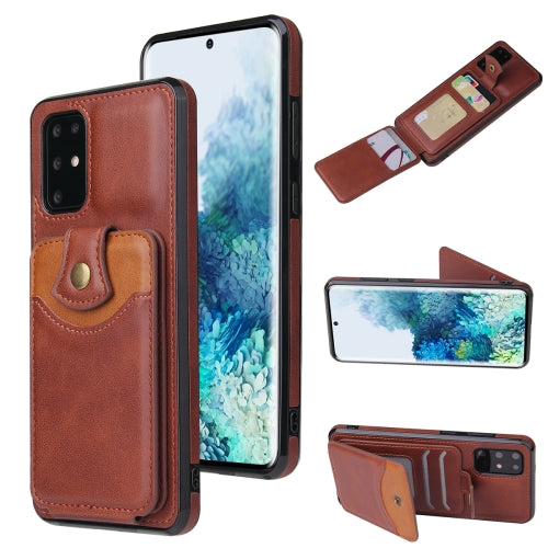 For Samsung Galaxy Note20 Soft Skin Leather Wallet Bag Phone Case(Brown)