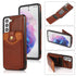 For Samsung Galaxy S21 5G Soft Skin Leather Wallet Bag Phone Case(Brown)