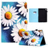 For Samsung Galaxy Tab A8 Sewing Pen Slot Leather Tablet Case(Sunflower)