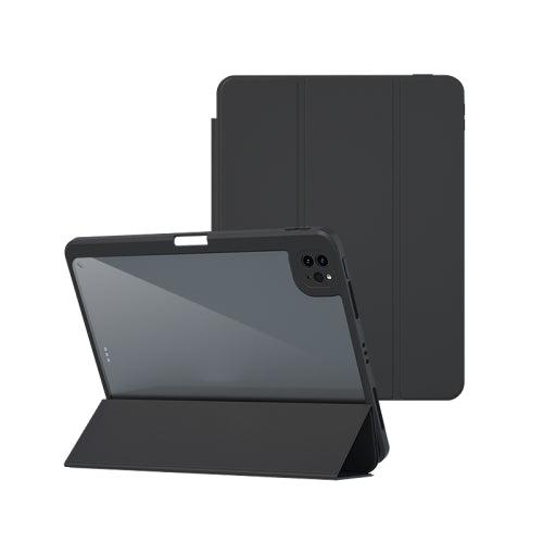For iPad Pro 11 2022 2021 Magnetic Split Leather Smart Tablet Case(Black)