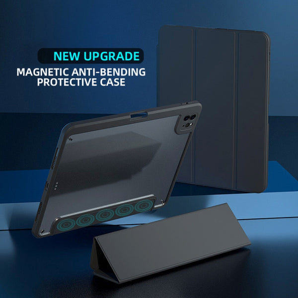 For iPad Pro 11 2022 2021 Magnetic Split Leather Smart Tablet Case(Black)