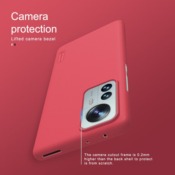 For Xiaomi 12 Pro NILLKIN Frosted PC Phone Case(Red)
