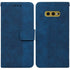 For Samsung Galaxy S10e Geometric Embossed Leather Phone Case(Blue)