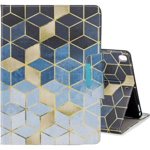 For iPad 10.2 Colored Drawing Pattern Horizontal Flip Leather Case with Holder & Card Sl...(Diamond)