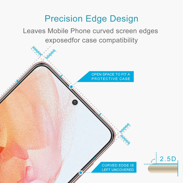 For Samsung Galaxy S21 5G 0.26mm 9H 2.5D Tempered Glass Film, Fingerprint Unlocking Is Not Suppor...