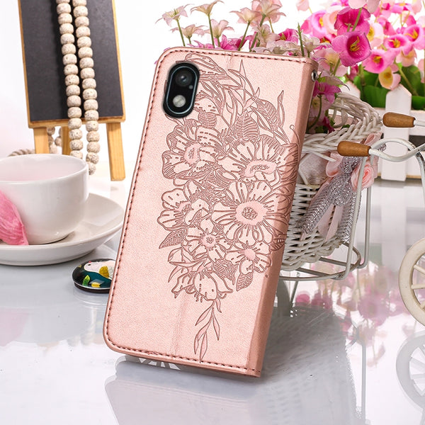 For Sony Xperia ACE III Embossed Butterfly Leather Phone Cas