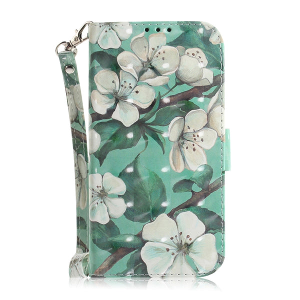 For Xiaomi 12 12X 3D Colored Horizontal Flip Leather Phone Case(Watercolor Flower)
