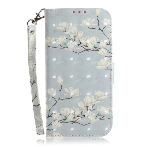 For Xiaomi 12 12X 3D Colored Horizontal Flip Leather Phone Case(Magnolia)