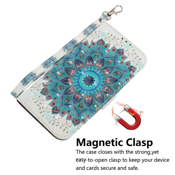 For Xiaomi 12 12X 3D Colored Horizontal Flip Leather Phone Case(Peacock Wreath)