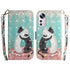 For Xiaomi 12 12X 3D Colored Horizontal Flip Leather Phone Case(Black White Cat)