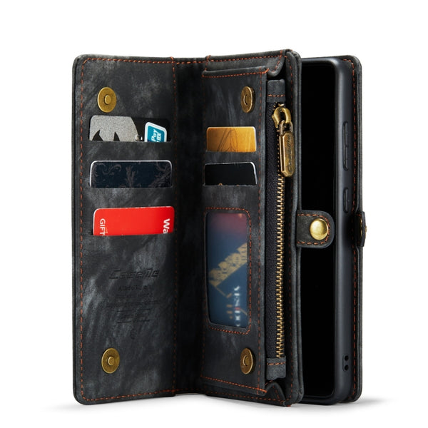 For Galaxy S20 CaseMe Detachable Multifunctional Horizontal Flip Leather Case, with Card S...(Black)