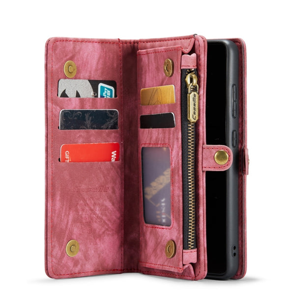 For Galaxy S20 CaseMe Detachable Multifunctional Horizontal Flip Leather Case, with Card Slo...(Red)