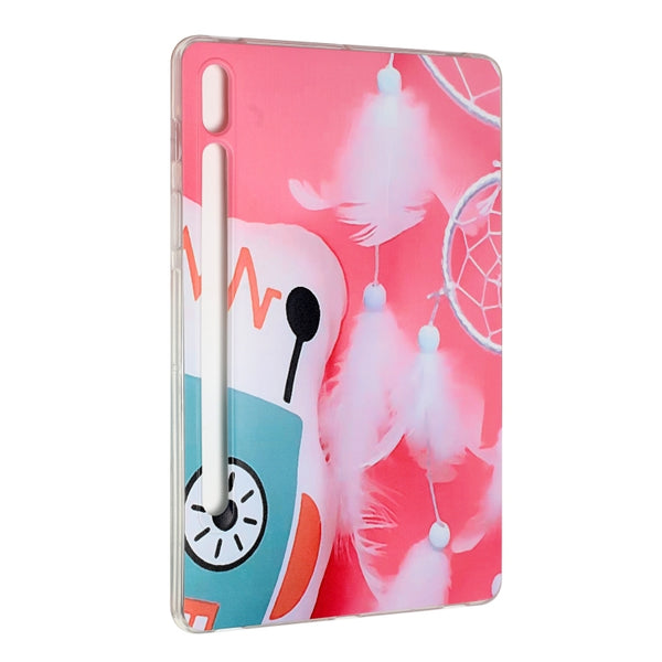 For Samsung Galaxy Tab S7 S7 FE S8 Painted TPU Tablet Case(Wind Chimes)