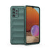 For Samsung Galaxy A32 4G Magic Shield TPU Flannel Phone Case(Dark Green)