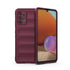 For Samsung Galaxy A32 4G Magic Shield TPU Flannel Phone Case(Wine Red)