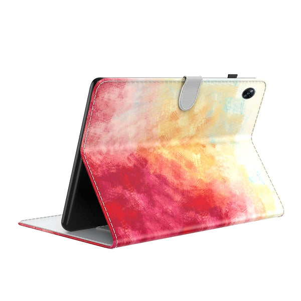 For OPPO Pad Air Watercolor Pattern Flip Leather Tablet Case