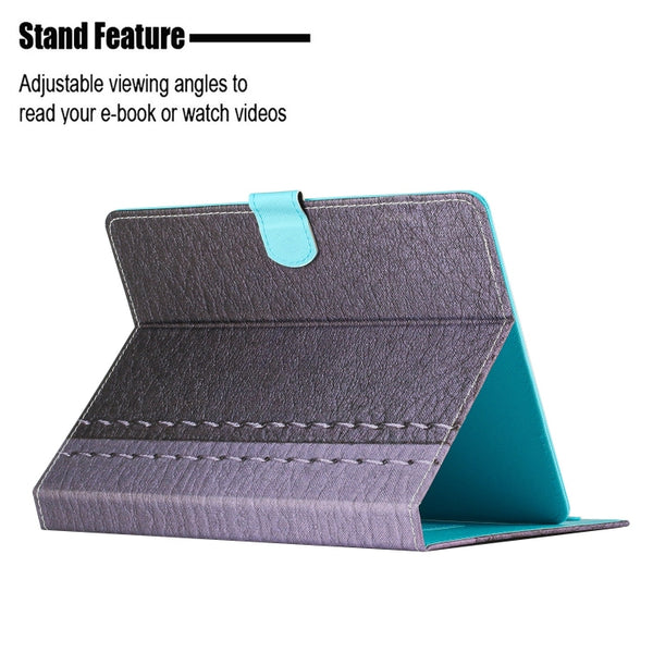 For 7 inch Tablet Stitching Solid Color Leather Tablet Case