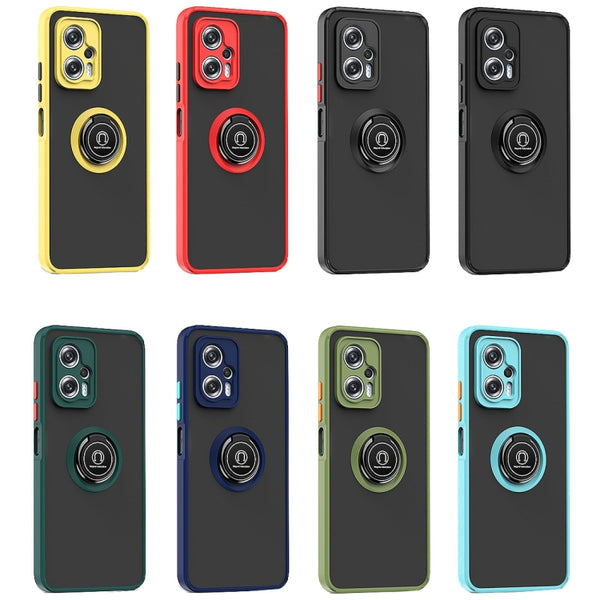 For Xiaomi Poco X4 GT Q Shadow 1 Series TPU and PC Phone Case(Yellow)