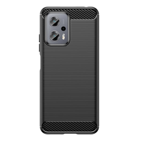 For Xiaomi Poco X4 GT Brushed Texture Carbon Fiber TPU Phone Case(Black)