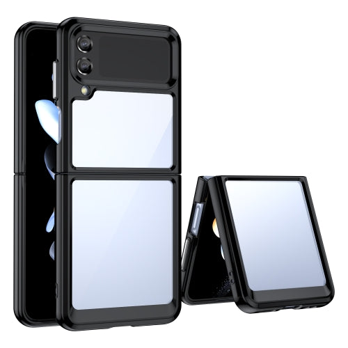For Samsung Galaxy Z Flip3 5G Colorful Series Acrylic TPU Phone Case(Black)