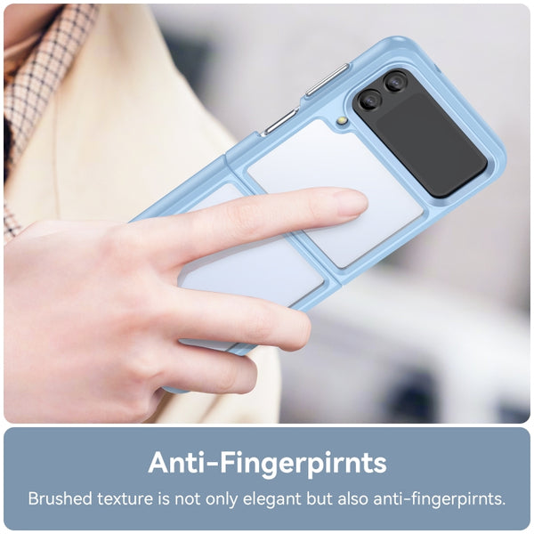 For Samsung Galaxy Z Flip3 5G Colorful Series Acrylic TPU Phone Case(Blue)