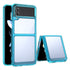 For Samsung Galaxy Z Flip3 5G Colorful Series Acrylic TPU Phone Case(Transparent Blue)