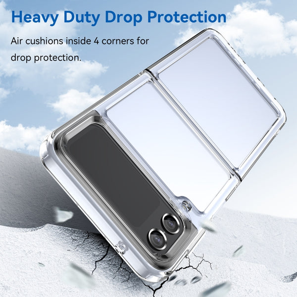 For Samsung Galaxy Z Flip3 5G Colorful Series Acrylic TPU Phone Case(Transparent)
