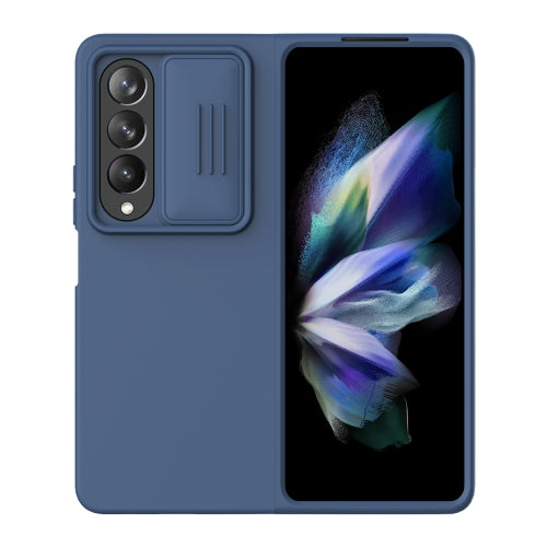 For Samsung Galaxy Z Fold4 5G NILLKIN CamShield Liquid Silicone PC Full Coverage Case(Blue)