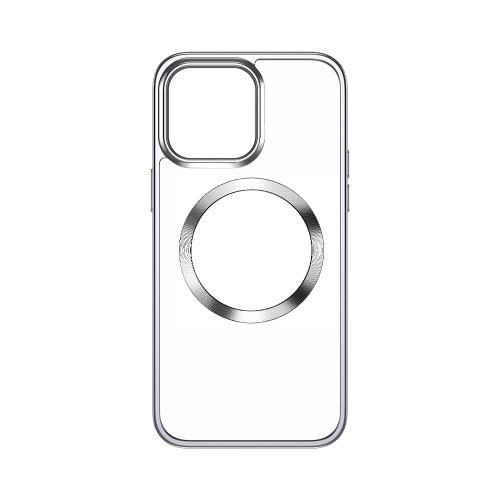 For iPhone 14 Pro TOTUDESIGN AA-188 Crystal Series TPU PC MagSafe Case(Silver)