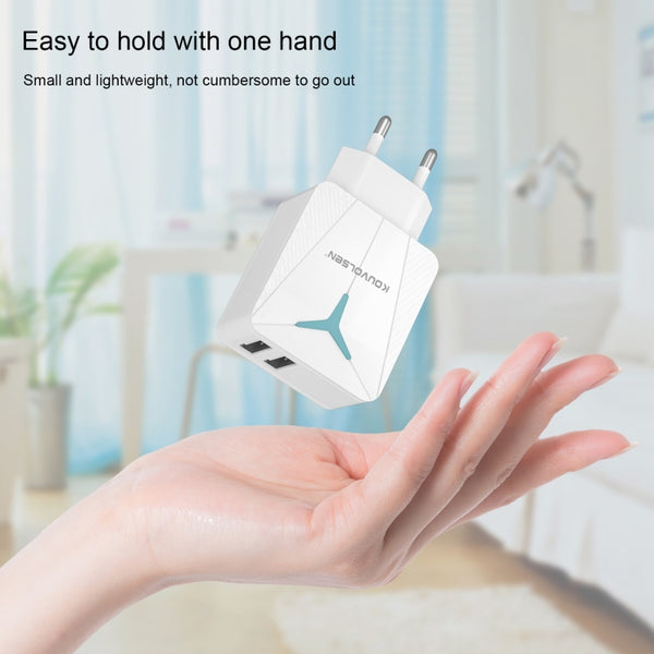 KOUVOLSEN CX | 86 Dual USB Wall Travel Charger, Plug Type:US