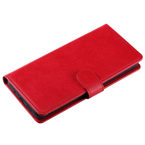 For Galaxy S20 Plus 2 in 1 Solid Color Detachable PU Leather Case with Card Slots & Magnetic...(Red)