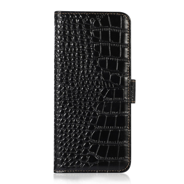For Nokia G400 Crocodile Top Layer Cowhide Leather Phone Cas