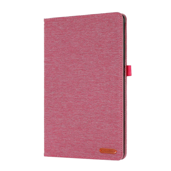 For Lenovo Tab P11 Pro Fabric Leather Tablet Case(Rose Red)