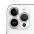 For iPhone 14 Pro Max 9H Point Drill Camera Lens Film Protector Circle(Silver)