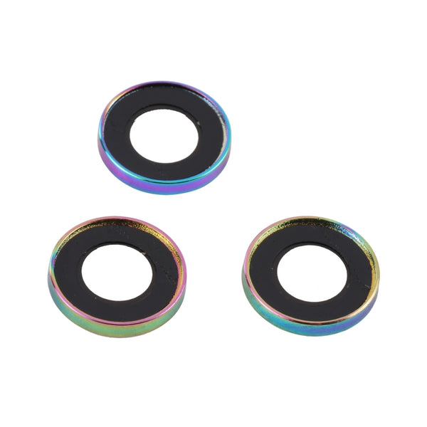 For iPhone 14 Pro Max 9H Point Drill Camera Lens Film Protector Circle(Colorful)