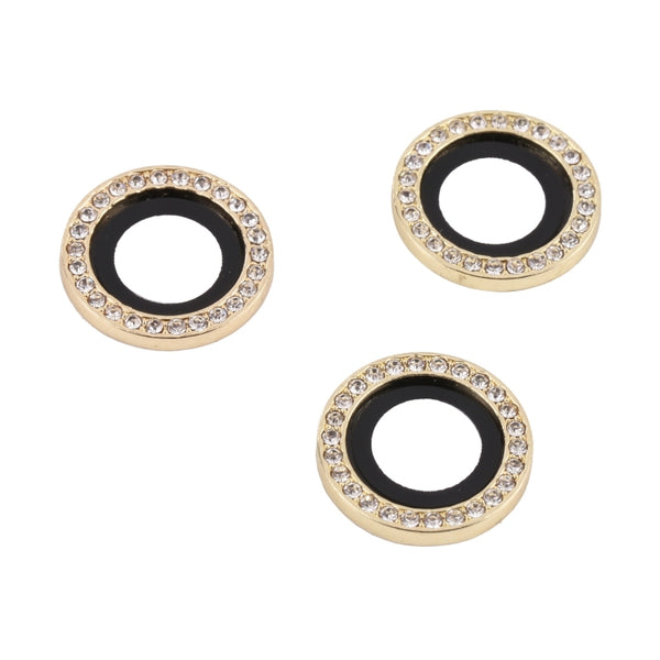 For iPhone 14 Pro Max 9H Point Drill Camera Lens Film Protector Circle(Gold)
