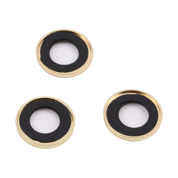 For iPhone 14 Pro Max 9H Point Drill Camera Lens Film Protector Circle(Gold)