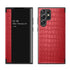 For Samsung Galaxy S23 Ultra 5G Crocodile Texture Window View Leather Phone Case(Red)