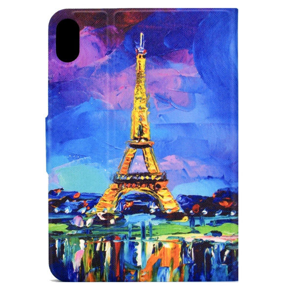 For iPad 10th Gen 10.9 2022 Electric Pressed Colored Drawing Smart Leather Tablet C...(Eiffel Tower)