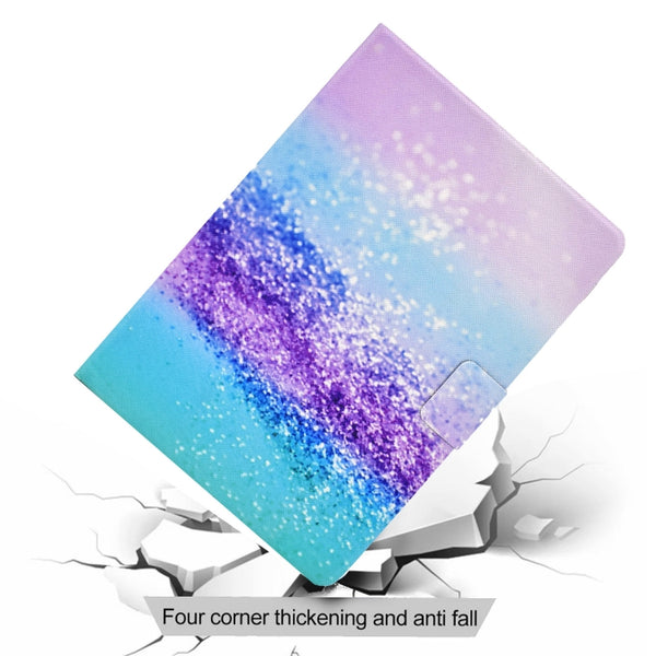 For iPad 10th Gen 10.9 2022 Electric Pressed Colored Drawing Smart Leather Tablet Case(Color Sand)