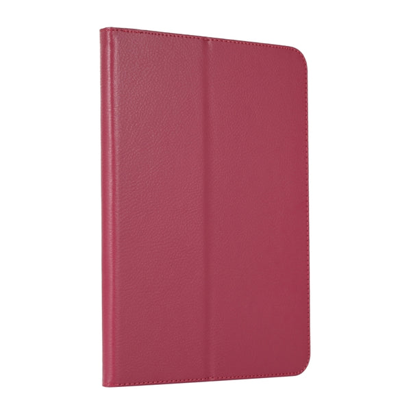 For iPad 10th Gen 10.9 2022 Litchi Texture Leather Smart Tablet Case with Holder(Rose Red)