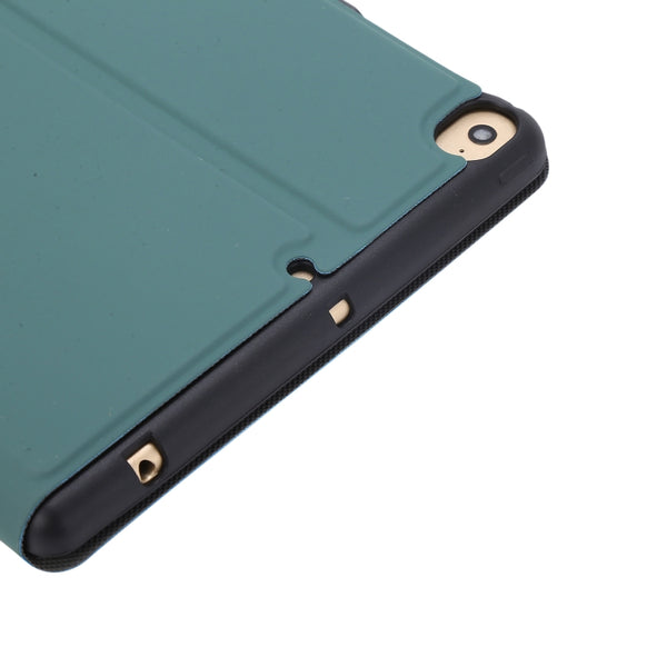 For iPad mini 5 4 3 2 1 Electric Pressed Texture Horizontal Flip Leather Case with Ho...(Pine Green)