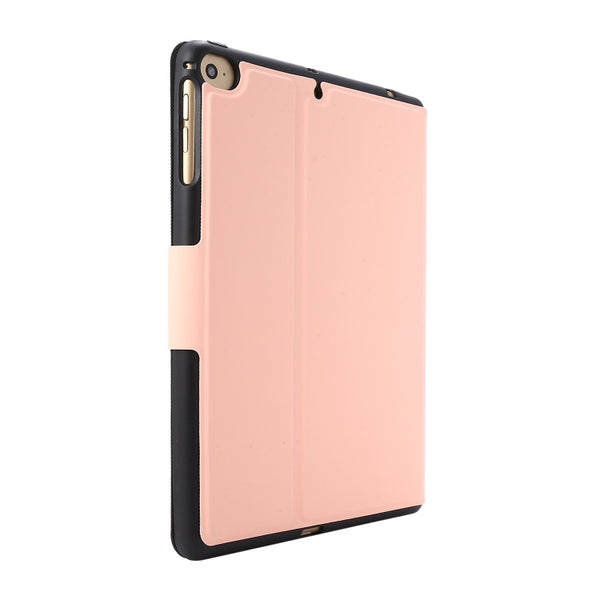 For iPad mini 5 4 3 2 1 Electric Pressed Texture Horizontal Flip Leather Case wi...(Grapefruit Pink)