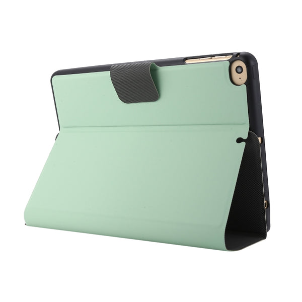 For iPad mini 5 4 3 2 1 Electric Pressed Texture Horizontal Flip Leather Case with Ho...(Mint Green)