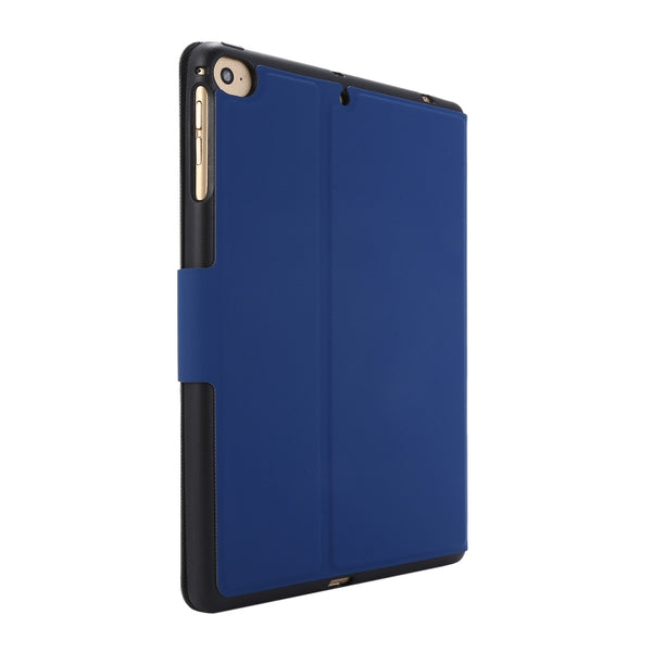 For iPad mini 5 4 3 2 1 Electric Pressed Texture Horizontal Flip Leather Case with Hol...(Navy Blue)