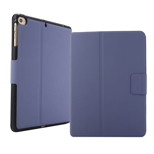 For iPad mini 5 4 3 2 1 Electric Pressed Texture Horizontal Flip Leather Case with...(Lavender Gray)