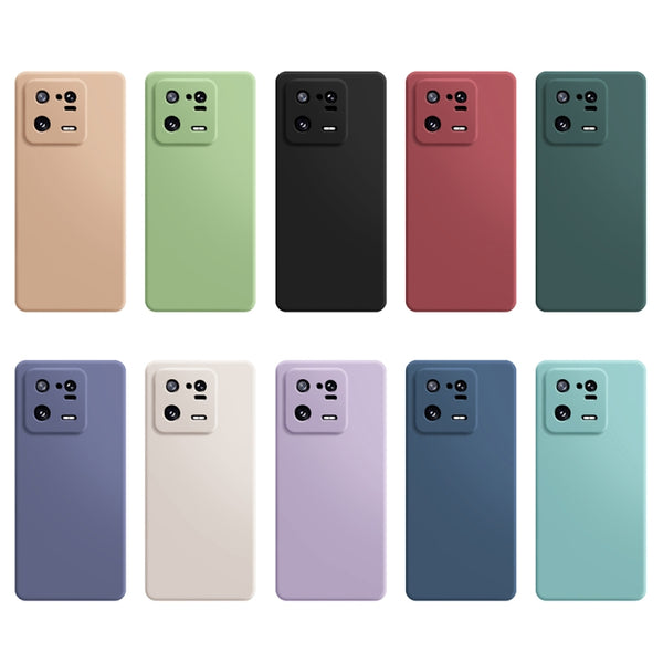 For Xiaomi 13 Pro Imitation Liquid Silicone Phone Case(Apricot)
