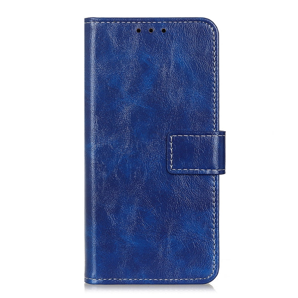 For Xiaomi Poco X5 5G Redmi Note 12 5G Retro Crazy Horse Texture Flip Leather Phone Case(Blue)