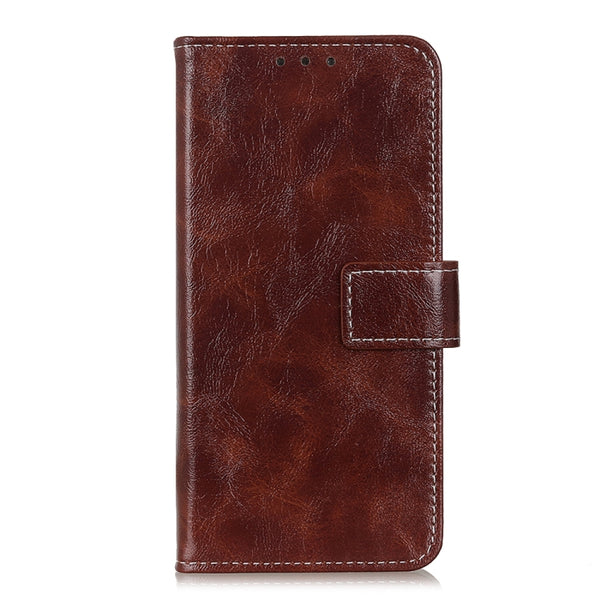 For Xiaomi Poco X5 5G Redmi Note 12 5G Retro Crazy Horse Texture Flip Leather Phone Case(Brown)